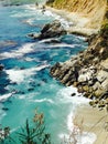 Big sur California coast sun nature water Royalty Free Stock Photo