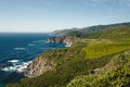 Big Sur, California Coastline. A popular touristic destination, famous for its dramatic scenery. Royalty Free Stock Photo