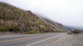 BIG SUR, CALIFORNIA, UNITED STATES - OCT 7, 2014: Cliffs at Pacific Coast Highway Scenic view between Monterey and Pismo Royalty Free Stock Photo