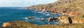 Big Sur panoramic view, Pacific Ocean and Pacific Coast Highway, California, USA Royalty Free Stock Photo