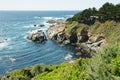 Big Sur, a popular touristic destination, famous for its dramatic scenery. Royalty Free Stock Photo