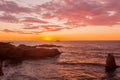 Big Sur Sunset Landscape Royalty Free Stock Photo