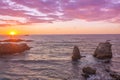 Big Sur Sunset Royalty Free Stock Photo