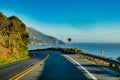Road trip of california driving at Big Sur Royalty Free Stock Photo