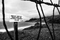 Big Sur, USA in black and white Royalty Free Stock Photo