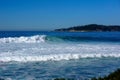 Waves and surfer Royalty Free Stock Photo