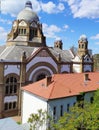 Big synagogue as landmark of city Novi Sad, Serbia Royalty Free Stock Photo