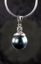 Big Tahitian Pearl. Royalty Free Stock Photo