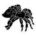 Big tarantula spider icon, simple style Royalty Free Stock Photo