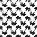 Big tarantula spider pattern seamless vector Royalty Free Stock Photo