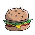 Big tasty hamburger
