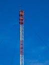 Big telecommunication antenna tower, Upiskalns, Latvia. Former military object Royalty Free Stock Photo