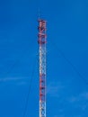 Big telecommunication antenna tower, Upiskalns, Latvia. Former military object Royalty Free Stock Photo