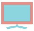 Big television, icon Royalty Free Stock Photo