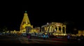 Big Temple ThanjavurBrihadeeshwara Temple (Peruvudaiyar Kovil) at night, Unesco world heritage site, Tamilnadu, India