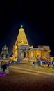 Big Temple ThanajvurBrihadeeshwara Temple & x28;Peruvudaiyar Kovil& x29; at night, Unesco world heritage site, Tamilnadu, India