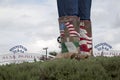 Big Tex boots at Fair Park Dallas Royalty Free Stock Photo