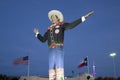 Big Tex on Fair Park evening Texas Dallas Royalty Free Stock Photo