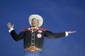 Big Tex on Fair Park night Texas Royalty Free Stock Photo