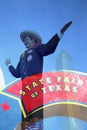 Big Tex and State Fair of Texas sign on Fair Park Royalty Free Stock Photo