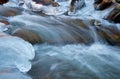 Big Thompson River Flowing in Rocky Mountain National Park in th Royalty Free Stock Photo