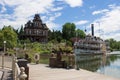 Big Thunder Mesa River boat and Phantom Manor