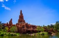 Big Thunder Mountain Roller Coaster in Disneyland Paris. Royalty Free Stock Photo