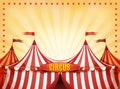 Big Top Circus Background With Banner