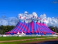 Big Top Circus Tent in Bright Colors Royalty Free Stock Photo