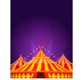 Big Top Circus Tent with Spotlights Background Royalty Free Stock Photo