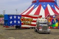 The Big Top of the Travelling American Circus in Ireland Royalty Free Stock Photo