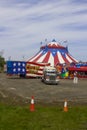 The Big Top of the Travelling American Circus in Ireland Royalty Free Stock Photo