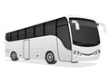 Big tour bus vector illustration Royalty Free Stock Photo