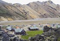 Big tourist camp is located in the valley of the park