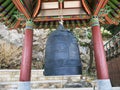 Big traditional bell in Naksansa temple, South Korea