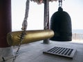 Big traditional bell in Naksansa temple, Yangyang city Royalty Free Stock Photo