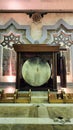 Big traditional drum at the Jakarta Islamic Center mosque