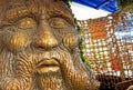 A big tree with a human face in a children`s Mall