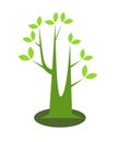 Big tree logo illustration Royalty Free Stock Photo