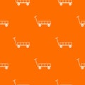 Big trolley pattern vector orange Royalty Free Stock Photo