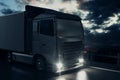 Big truck on sky background Royalty Free Stock Photo