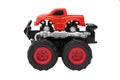 Big Truck Toy With Big Wheels, Bigfoot, Monster Truck Isolated On White Background
