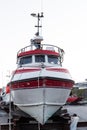 Big tugboat in a harbor park Royalty Free Stock Photo