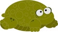 Turtle vector color illustration Royalty Free Stock Photo