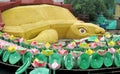 Big turtle model Suoi Tien Amusement Park Royalty Free Stock Photo