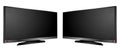 realistic of tv led lcd isolated or lcd plasma wide screen tv mockup. 3D Render..