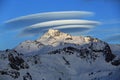 Big UFO, summit Bellecote, La Plagne, France Royalty Free Stock Photo