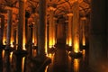 The big underground water reservoir, Yerebatan Cistern or Basilica Cistern. Istanbul, Turkey.