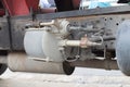 The big vacuum brack on the truck Royalty Free Stock Photo