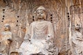 The Big Vairocana of Longmen Buddha Grottoes Royalty Free Stock Photo